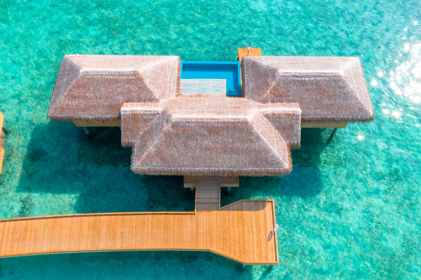 Villa sobre el agua en un destino internacional de los paquetes de Kinturs